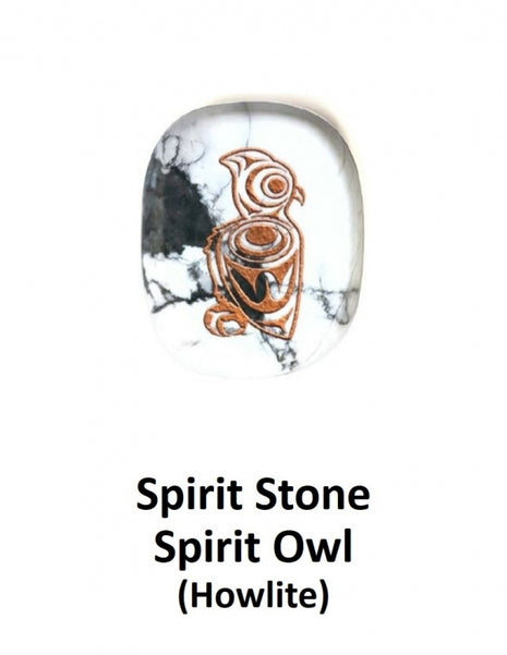 Spirit Stone - Howlite <br>Spirit Owl