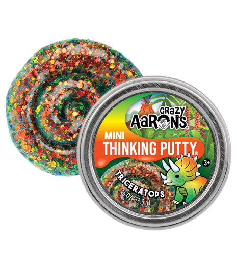 Mini Thinking Putty Triceratops 2"
