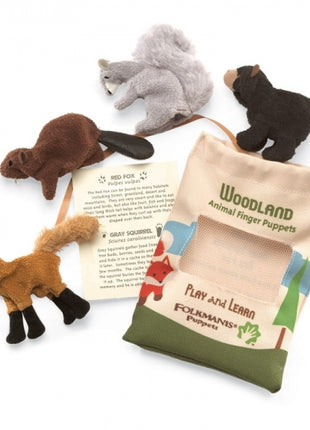 Woodland Animal Finger Puppet Set