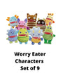 Worry Eater  Characters Set of 9