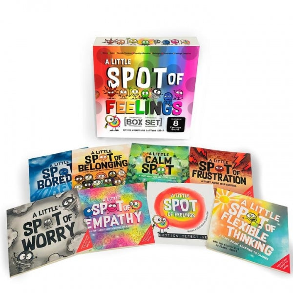 Little Spot Feelings Box Set  (8 Books: Empathy, Frustration, Calm, Worry, Belonging, Flexible Thinking, Boredom and Feelings: Emotion Detective),