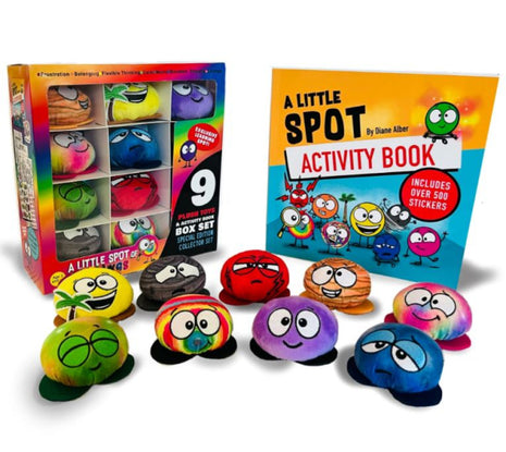 9 MINI Feeling Plush Toys with A Little SPOT of Feelings With Activity Book Box Set