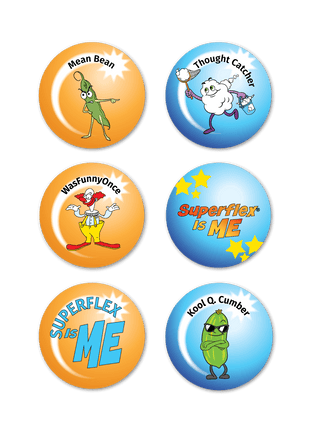 Superflex Super Sticker Collection: Thinkables & UnthinkaBots