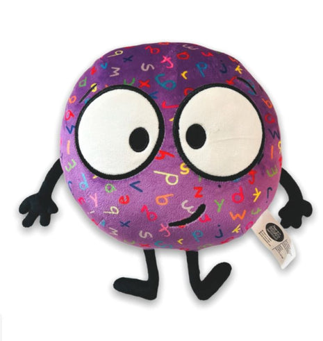 Purple Letter Big Learning Plush