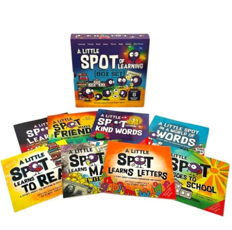 Little Spot of Learning Box Set (8 Books: Kind Words, Friendship, Learning with Emotions, Goes to School, Letters, Words, Reading, Math)