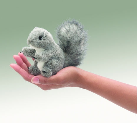 Mini Gray Squirrel Puppet