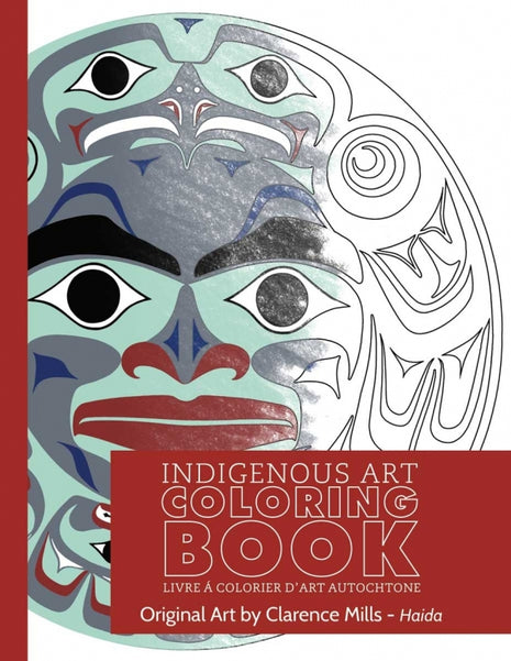 Indigenous Art Coloring Book Moon