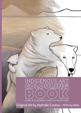 Indigenous Art Coloring Book Polar Bears