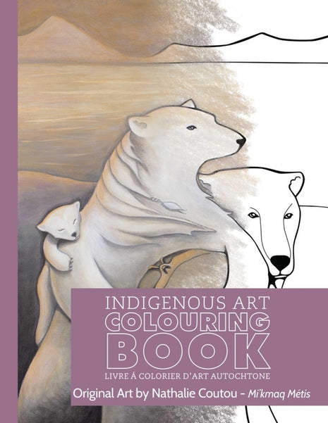 Indigenous Art Coloring Book Polar Bears