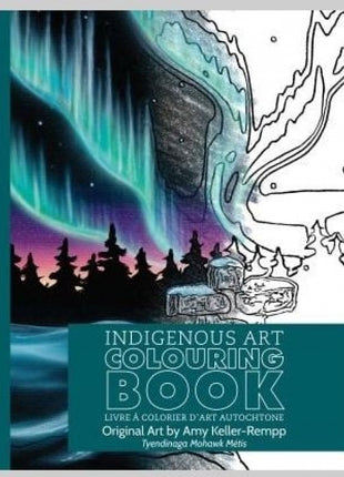 Indigenous Art Coloring Book Northern Lights