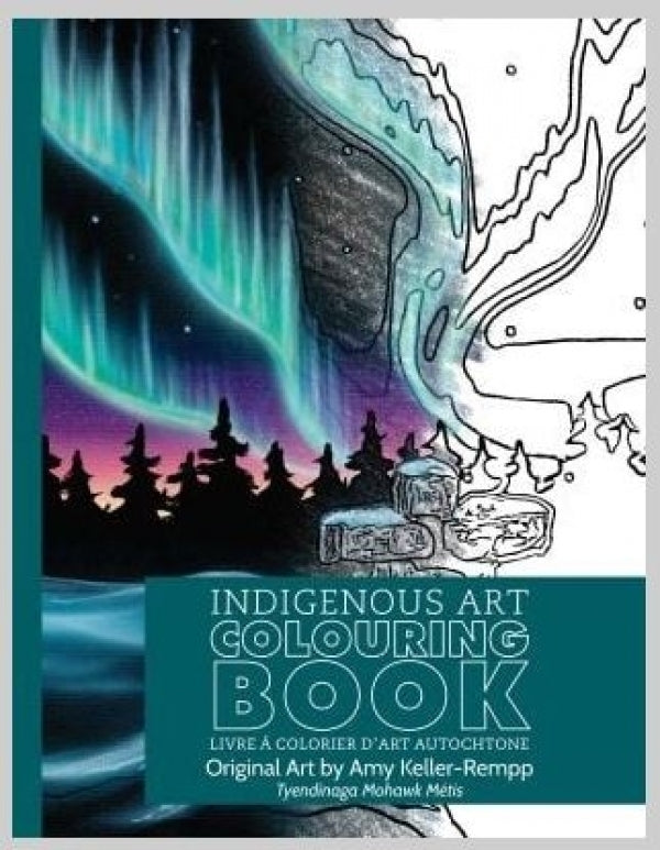 Indigenous Art Coloring Book Northern Lights