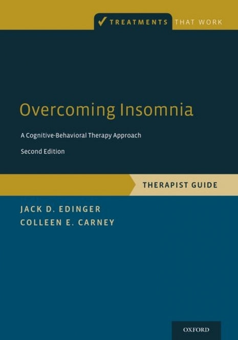 Overcoming Insomnia (Therapist Guide)