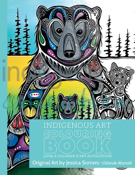Indigenous Art Colouring Book Medicine Bear