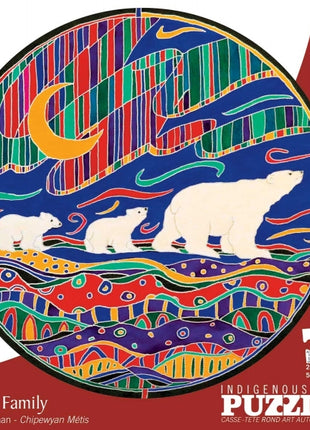 Aurora Family 500 Piece Round Puzzle