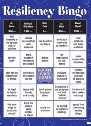 Resiliency Bingo Adult Version