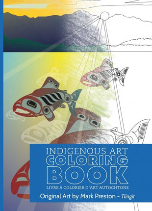 Indigenous Art Coloring Book Salmon