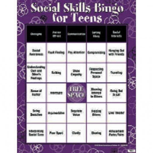 Social Skills Bingo For Teens