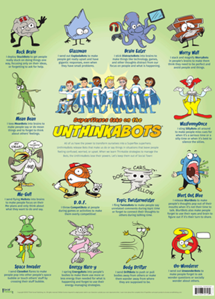 Superflexes Take on the UnthinkaBots Poster©