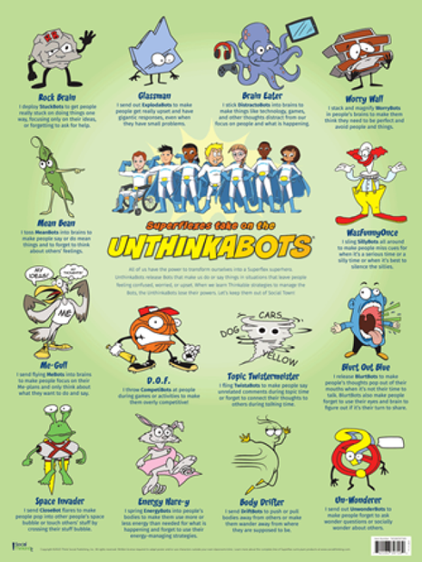 Superflexes Take on the UnthinkaBots Poster©