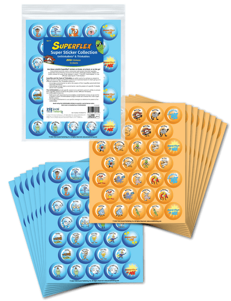 Superflex Super Sticker Collection: Thinkables & UnthinkaBots